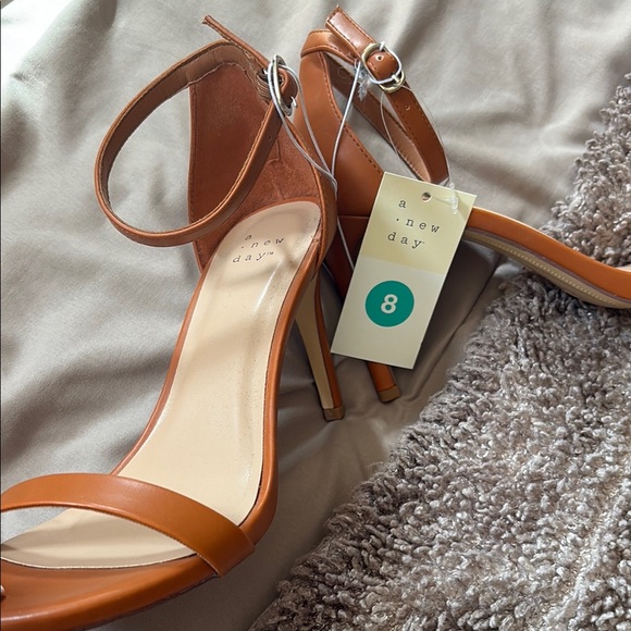 NEW! A New Day Women's Tan Heeled Sandals - Picture 6 of 7